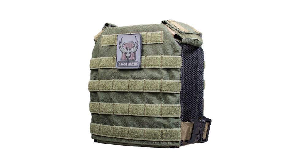 AR500 Armor Micro Plate Carrier w/Slick Side, Olive Drab, 9342
