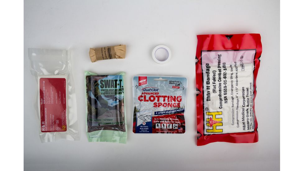 AR500 Armor Pack Light EPIK - Emergency Personal Injury Kit, Black/Clear PLIGHT