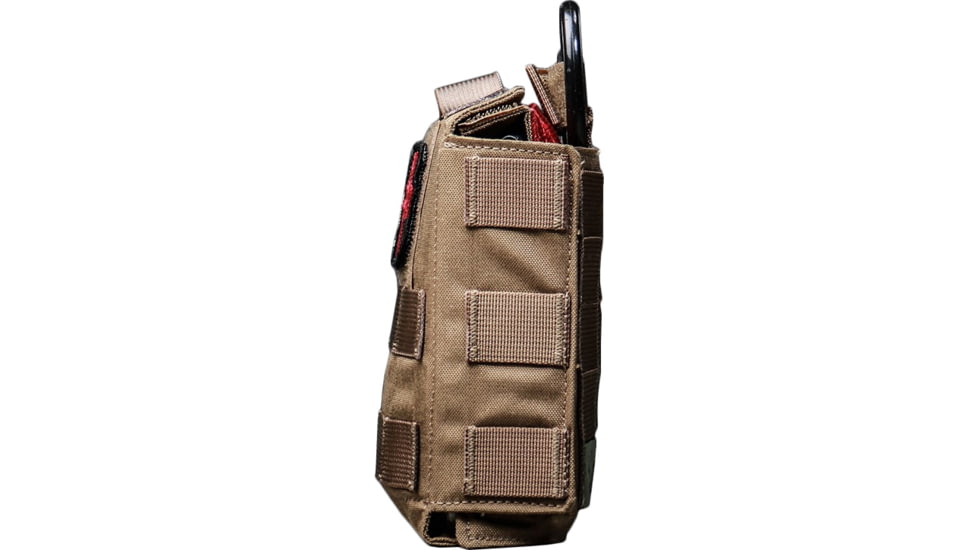AR500 Armor Quick Detachment and Deployable IFAK Pouch w/ Medical kit, Coyote, 9672
