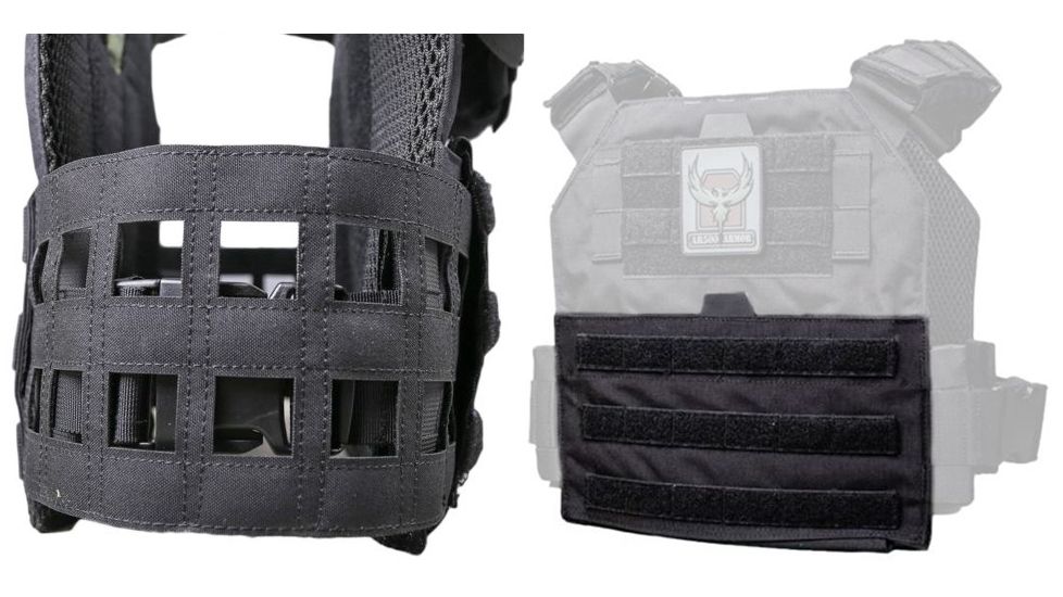 AR500 Armor Veritas Cummerbund Kit with Laser Cummerbund and Cummerbund Flap, Black