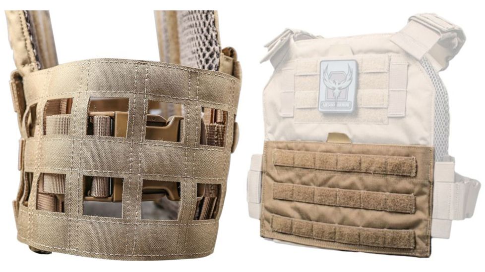 AR500 Armor Veritas Cummerbund Kit with Laser Cummerbund and Cummerbund Flap, Coyote