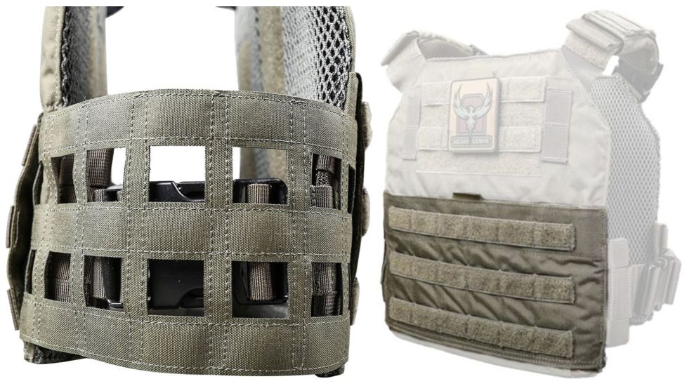 AR500 Armor Veritas Cummerbund Kit with Laser Cummerbund and Cummerbund Flap, Olive