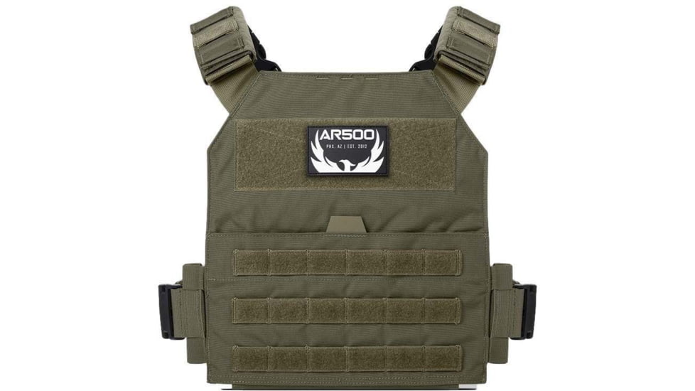 AR500 Armor Veritas Lite Modular Plate Carrier, Olive Drab, Medium/2XL, 9989