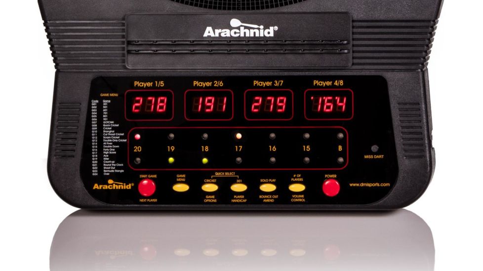 Arachnid 15.5in Cricket Pro 650 Electronic Dartboard E650ARA-2