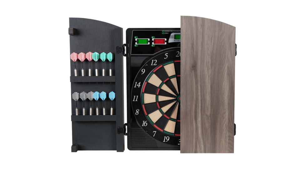 Arachnid Cricketmaxx 4.0 Electronic Dartboard Cabinet Set, Black, CMX4000