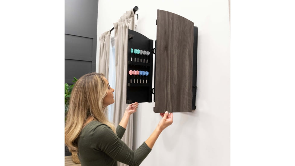 Arachnid Cricketmaxx 4.0 Electronic Dartboard Cabinet Set, Black, CMX4000