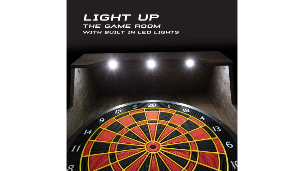 Arachnid Led Light Up Arcade Stand Up Rustic Cabinet W/ Cricket Pro 650, Wood grain, E650FSRT-BK2