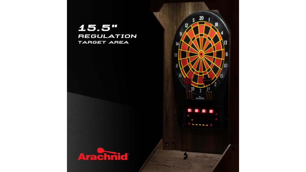 Arachnid Led Light Up Arcade Stand Up Rustic Cabinet W/ Cricket Pro 650, Wood grain, E650FSRT-BK2