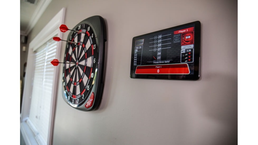 Arachnid SDB4000 Soft Tip Smart Dartboard w/ app, Black/Red, SDBC4000ARA