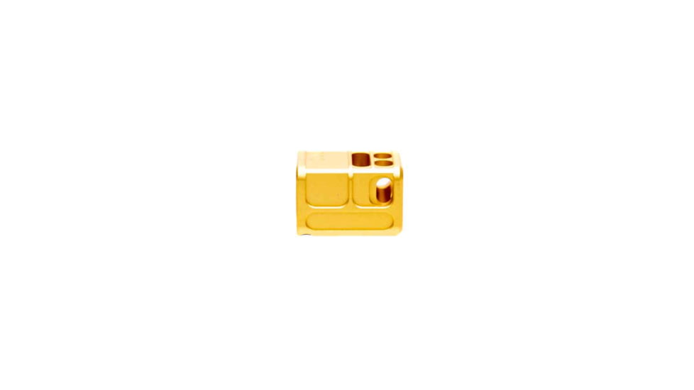 Arc Division Sparc V1 Pistol Compensator , 9mm, 13.5x1 LH, Anodized, Gold, 32047
