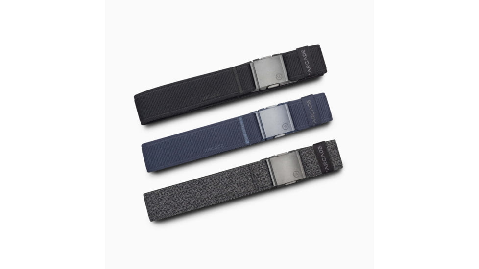 Arcade Belts Atlas Long Belt Kit, Standard/Long, 1.5in Width, Black/Navy, 38-48 inch, atlas-long-w-belt-kit