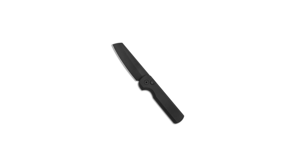 Arcform Slimfoot Operator Automatic Folding Knife, 3.125in, 154CM, Sheepsfoot Blade, Aluminum, Black Handle, Black/Black, 7.25 inch, BHQ-173558