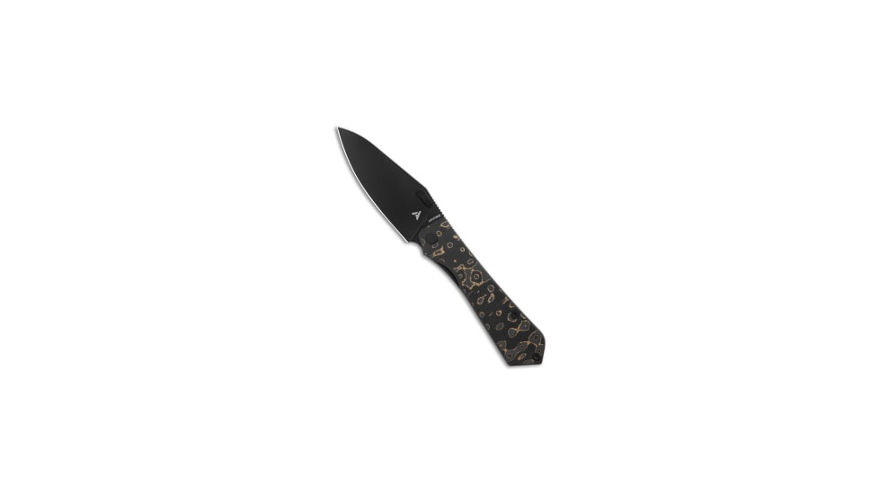 Arcform Arcform Theory Frame Lock Knife Camo Carbon Gold Fat Carbon 3.5&quot; Black DLC, Black/Gold, Bohler M390, adult, BHQ-194631