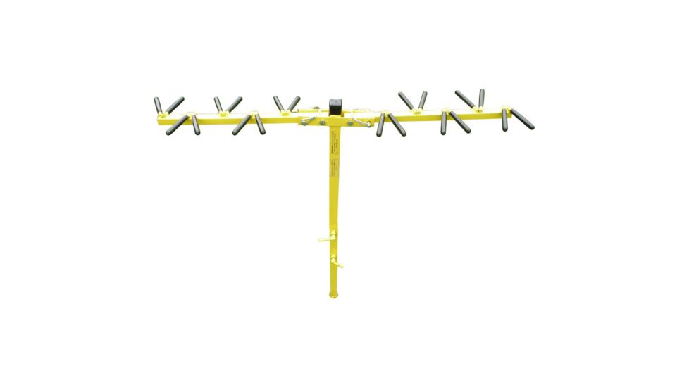 Archery Shooter Systems Hammer Hanger Gun Rack, Holds 10 Guns, Yellow, HGR