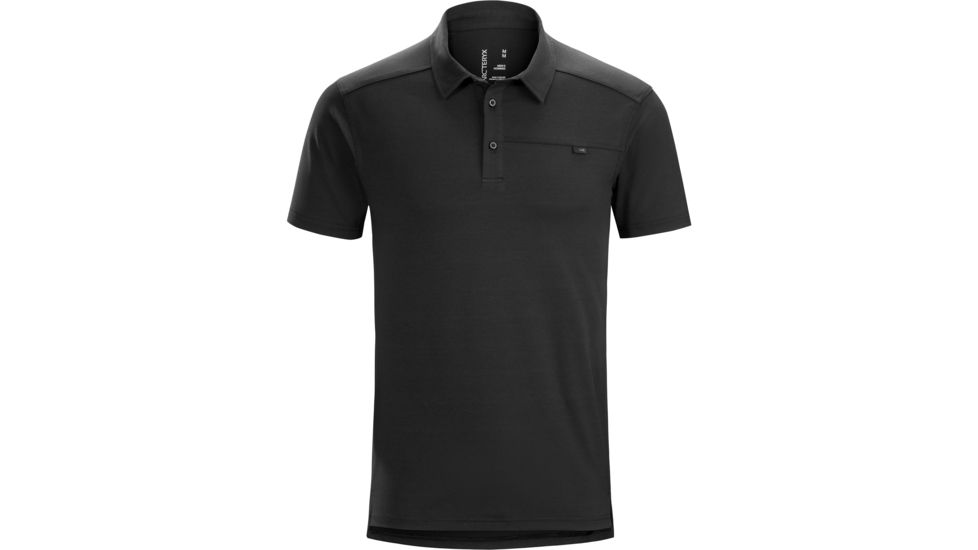 Arc'teryx Captive Polo with Short Sleeve - Men's, Black, 2XL, 167301