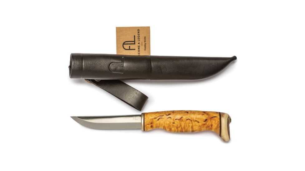 Arctic Legend Hobby Fixed Blade Curly Birch