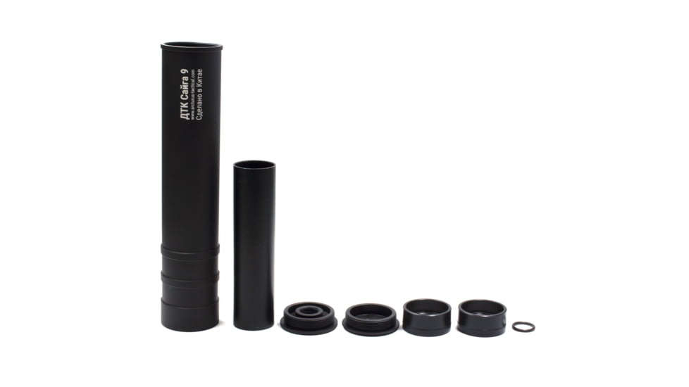 Arcturus AMT DTK Saiga Mock Suppressor for AMT-C, Black, AMT-DTKS9
