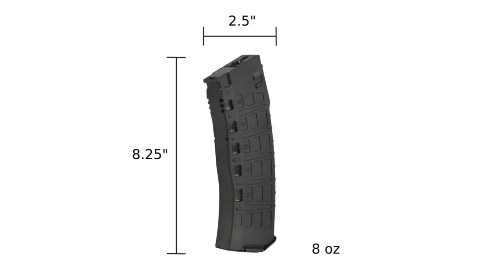 Arcturus Hi-Cap Wheel EMM, AK12, 550 Rounds, Rifle Magazine, Black, 550, MAG-TW-BK