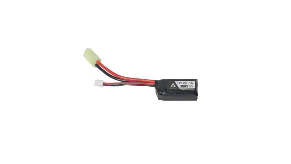 Arcturus LIPO Stick Battery, 20C, 7.4v 380mAh, LIPO-20C380S-2S