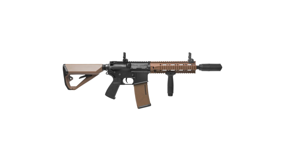 Arcturus LWT MK-II CQB 10in AEG SPORT Starter Pack ARC SE Airsoft Gun, Black/Tan, AT-ST02-CQ-SE-BT-PK
