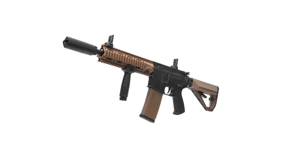 Arcturus Sport Series ARC SE LWT MK-II CQB 10in AEG Airsoft Gun, Black/Tan, AT-ST02-CQ-SE-BT