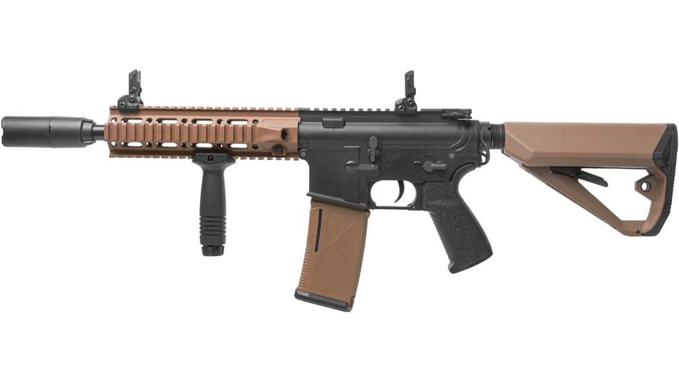 Arcturus Sport Series ARC SE LWT MK-II CQB 10in AEG Airsoft Gun, Black/Tan, AT-ST02-CQ-SE-BT
