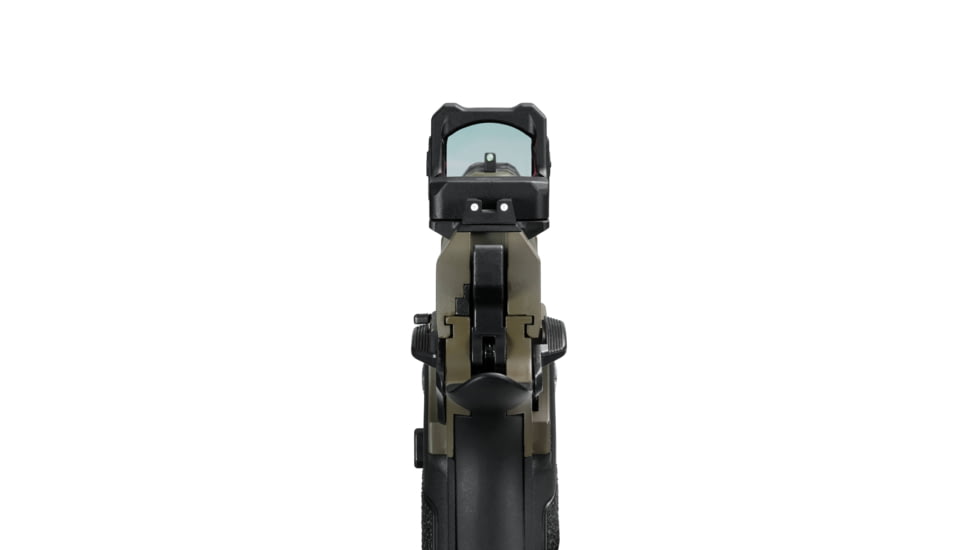 Arcturus Vanguard 4.3in Hi-Capa GBB Airsoft Pistol w/ Optics Ready Slide &amp; Compensator &amp; ARS-1 Red Dot Combo, Black/Tan, AT-GHC-V4C-CMB-BT