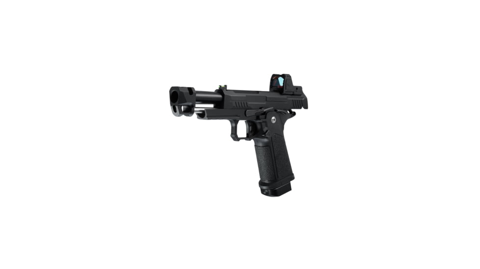 Arcturus Vanguard 4.3inch Hi-Capa GBB Airsoft Pistol w/ Optics Ready Slide &amp; Compensator &amp; ARS-1 Red Dot Combo, AT-GHC-V4C-CMB