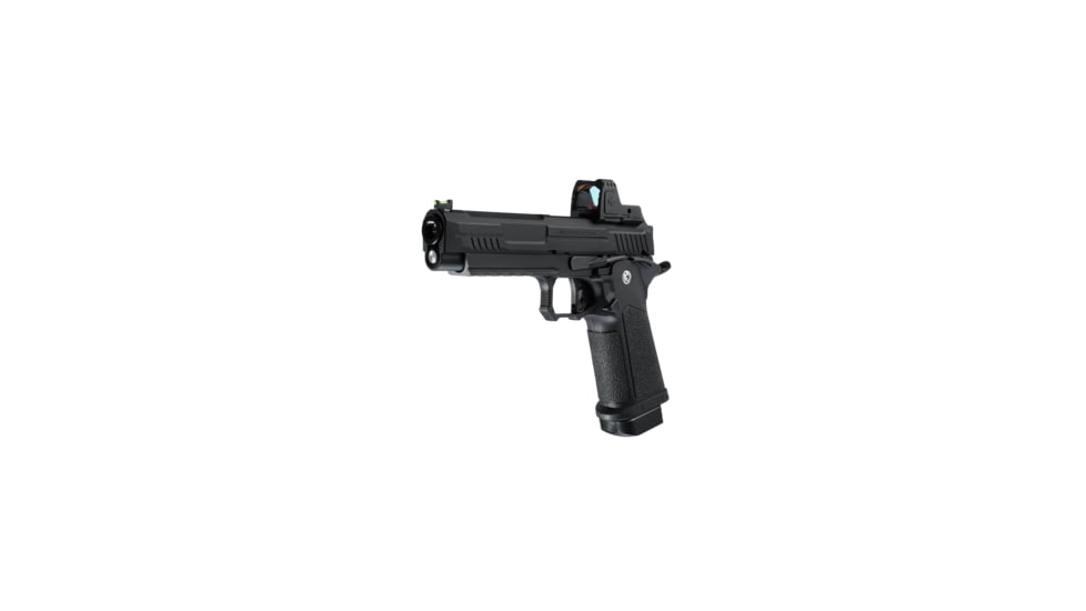 Arcturus Vanguard 5inch Hi-Capa GBB Airsoft Pistol w/Optics Ready Slide &amp; ARS-1 Red Dot Combo, AT-GHC-V5-CMB