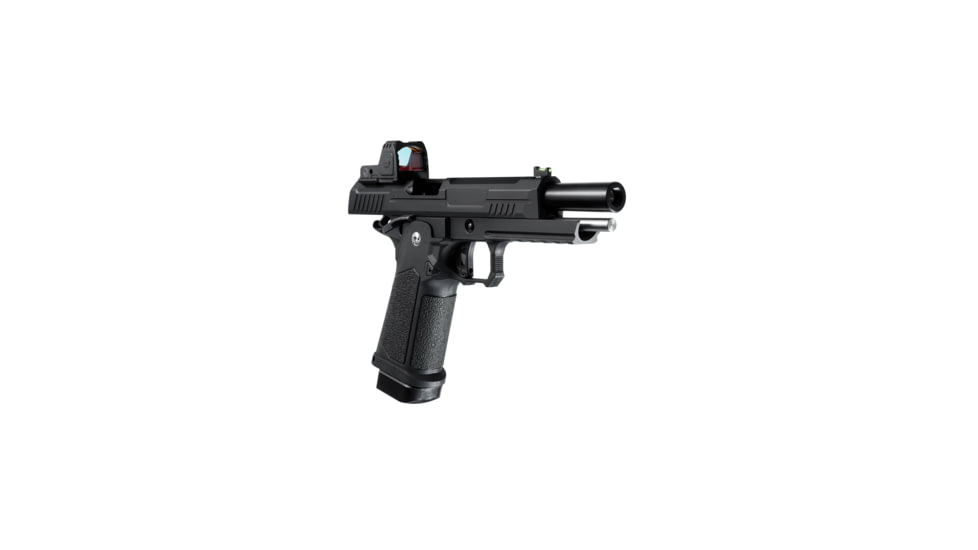 Arcturus Vanguard 5inch Hi-Capa GBB Airsoft Pistol w/Optics Ready Slide &amp; ARS-1 Red Dot Combo, AT-GHC-V5-CMB