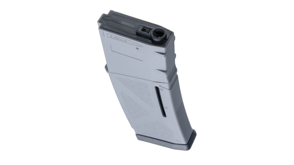 Arcturus Variable-Cap Windowed EMM AR MOD1, M4/M16, 30/130 Rounds, Rifle Magazine, Grey, 130, MAG-M1A-GY