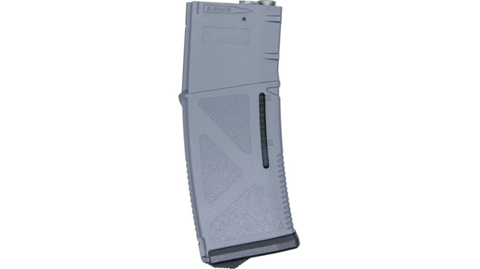 Arcturus Variable-Cap Windowed EMM AR MOD1, M4/M16, 30/130 Rounds, Rifle Magazine, Grey, 130, MAG-M1A-GY