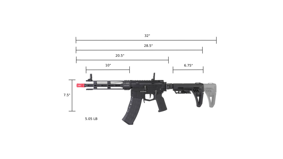 Arcturus X C.A.T. Versatile-10S Ak Aeg, Black, AT-CAT-07