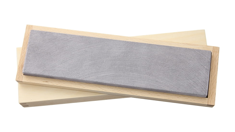 Ardennes-Coticule Belgian Blue Whetstone in Wooden Storage Box, Large, 611 + 910