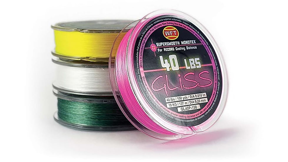 Ardent Gliss Ice Polyethylene Fishing Line, 40lb, 150yd Spool, Green, GL40G-150-ICE