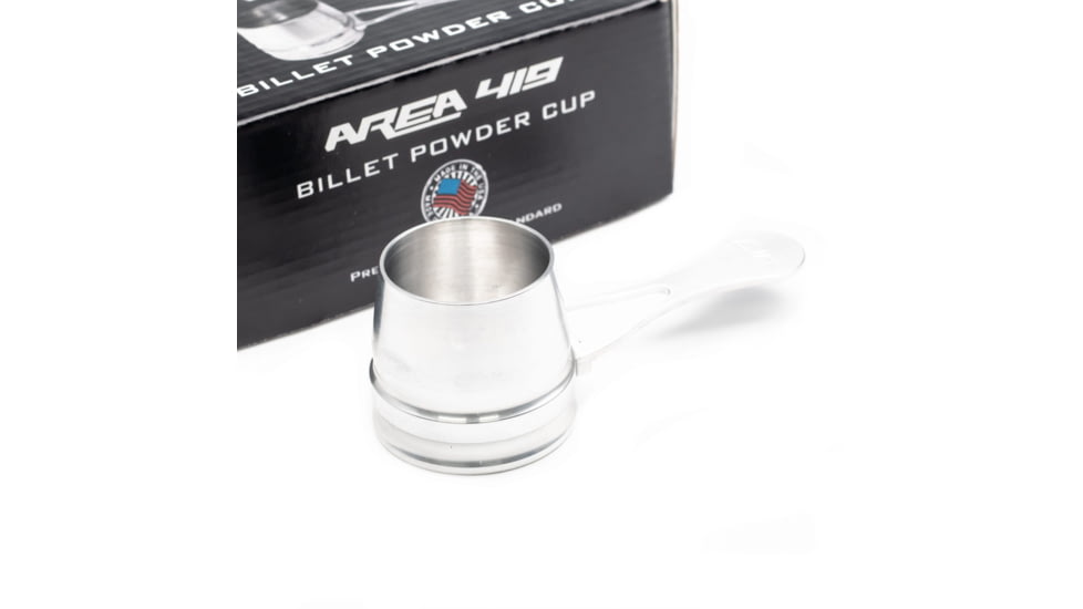 Area 419 Billet Aluminum Powder Cup for Autotrickler units, Raw Aluminum, 419-ATCUP