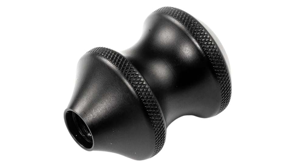 Area 419 Defiance Finger Grove Bolt Knob, Type 3 Hard Anodized, Black, 419-KNOB-DEF