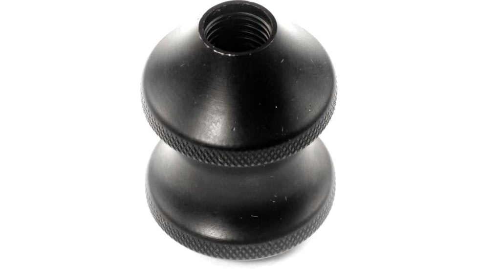 Area 419 Finger Groove Bolt Knob For Defiance Actions, Stainless Steel, Black Nitride, 419-KNOB-DEFSSBN