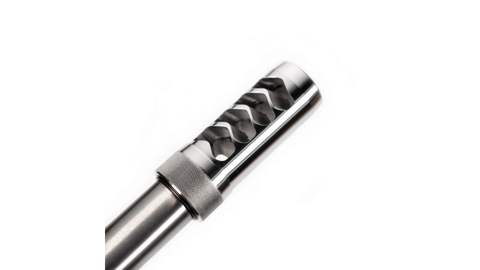Area 419 The Hellfire Match Self-Timing Muzzle Brake, 30 Caliber, 5/8-24 Threads, Raw Stainless, 419HFMAT-SS-30-5824
