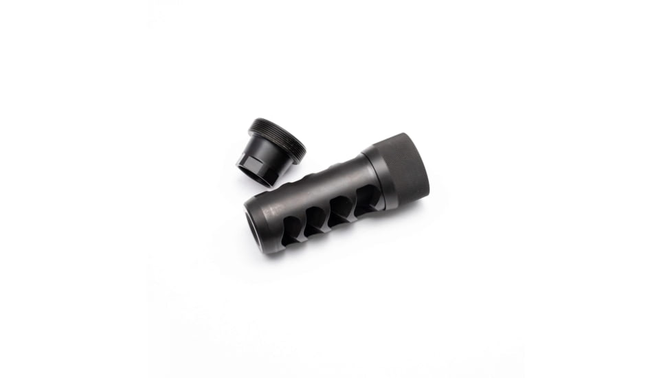Area 419 Sidewinder Magnum Self Timing Muzzle Brake, 30 cal, 3/4-24, Black Nitride, 419-SW-30-BN-3424