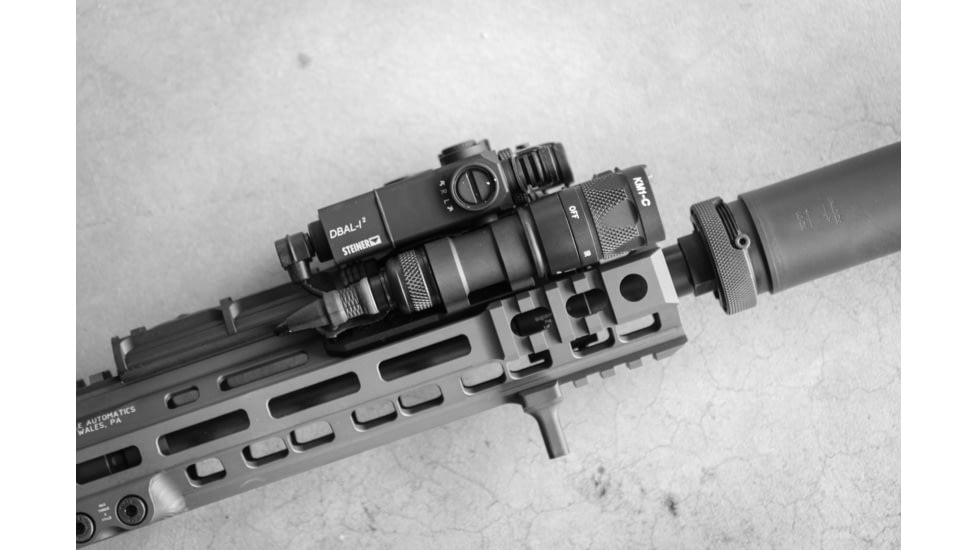 Arisaka Defense 300 Series IR Weapon Light, KM1-E Head, No Tailcap, Black, LT-1C-Infrared-None