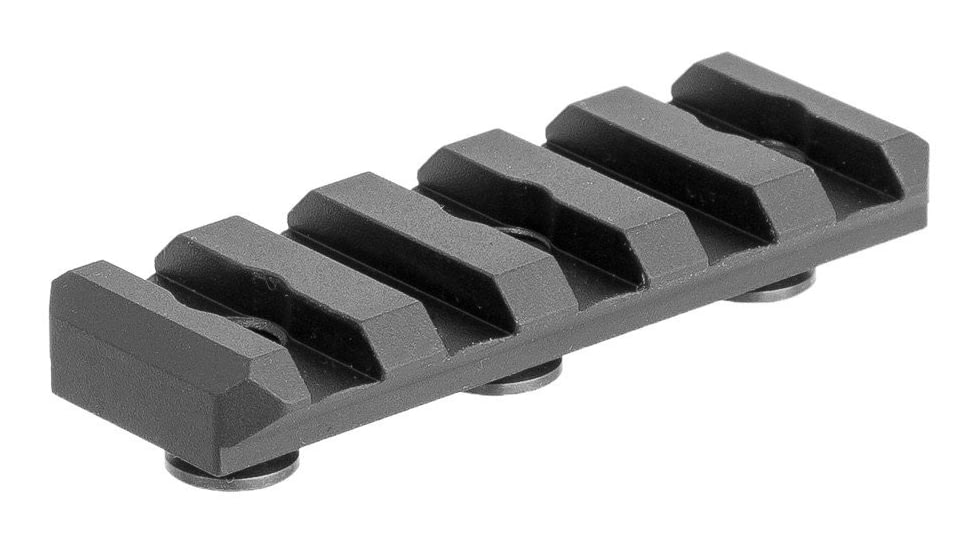 Arisaka Defense Low Profile Picatinny Rail KeyMod, 5 Slot, Black, LPR-K
