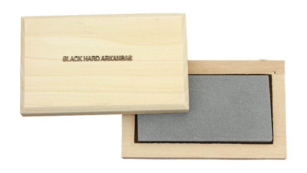 Arkansas Sharpeners Hard Whetstone, Black, Cedar Block AC15