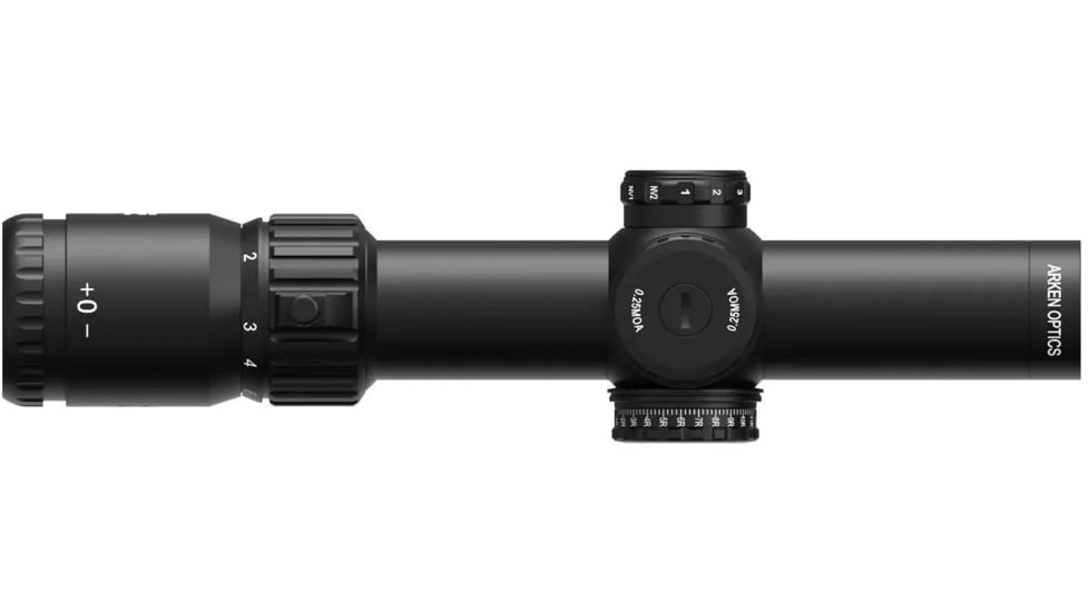 Arken Optics 1-8 34mm Tube First Focal Plane Rifle Scope, MOA, EP-8KLB