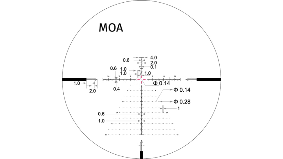 Arken Optics 7-35X56 34mm Tube First Focal Plane Rifle Scope, MOA, VPR, EP5GII-7350VPR