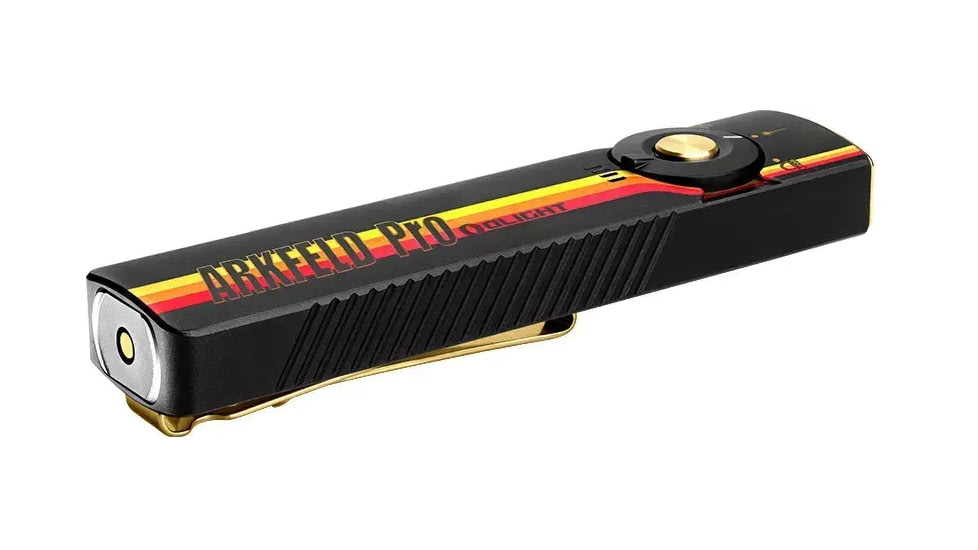 Arkfeld Pro Black/Racing Stripes 1/15/100/420/1,300 Lumens, White LED, Green Laser, UV Light, ARKFELDPRO3RRSV3