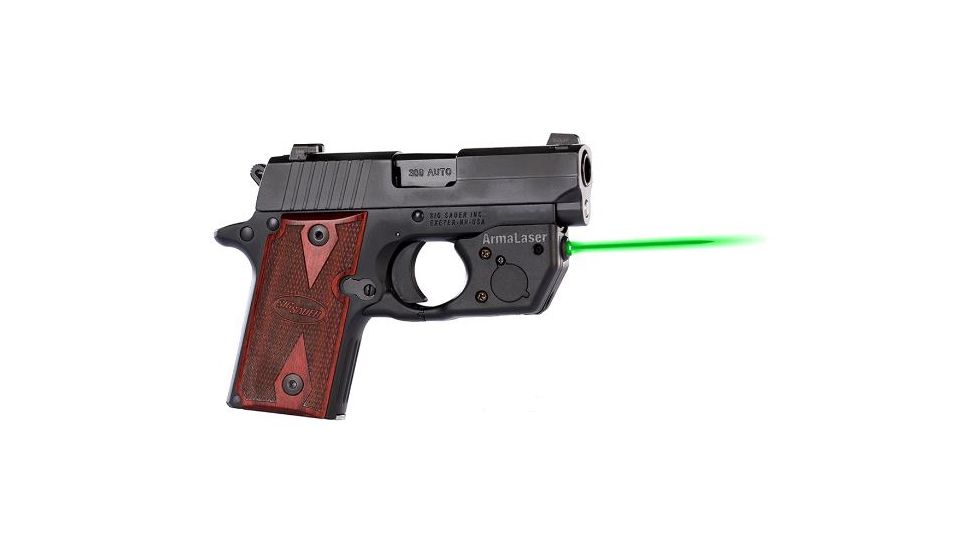 ArmaLaser Green Laser Sight for Sig Sauer P238/P938, Grip Mount, TR8G