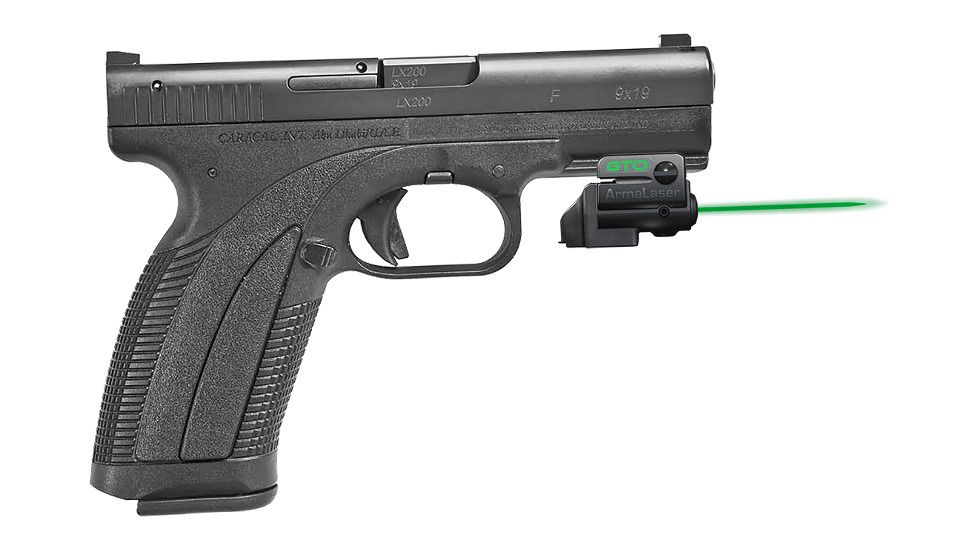 ArmaLaser GTO/FLX Finger Touch Green Laser Sight for Caracal F/CP660/CP661, Black, GTOG/FLX35