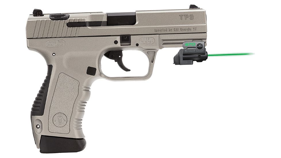 ArmaLaser GTO/FLX Finger Touch Green Laser Sight for Century Canik TP9, Black, GTOG/FLX61