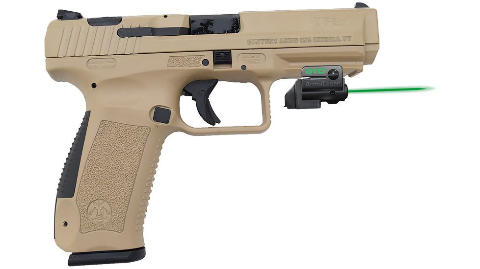ArmaLaser GTO/FLX Finger Touch Green Laser Sight for Century Canik TP9 SA, Black, GTOG/FLX64